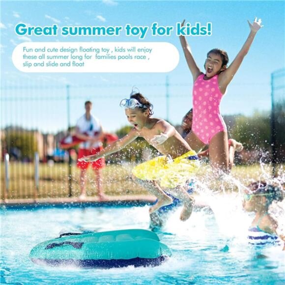 Kids Inflatable Surf Body Board with Handles Lightweight Swimming Floating Board - Picture 5 of 6